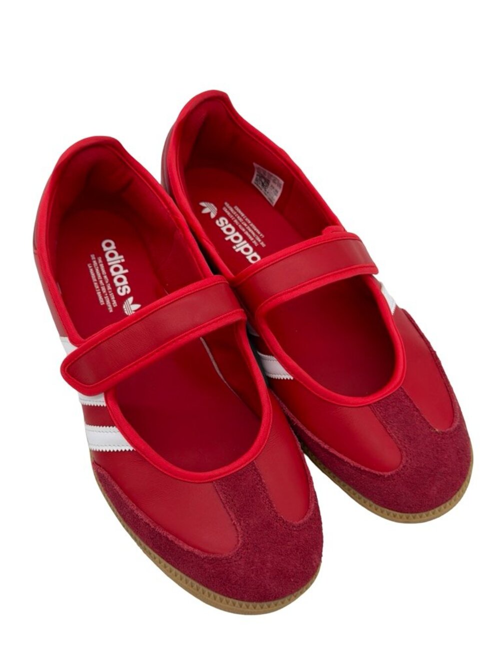 Adidas Red Samba OG Mary Jane Velcro Sneaker Size 11.5